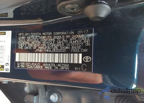 2018 Toyota Camry Se z USA, uszkodzony, nr VIN JTNB11HK6J3022033